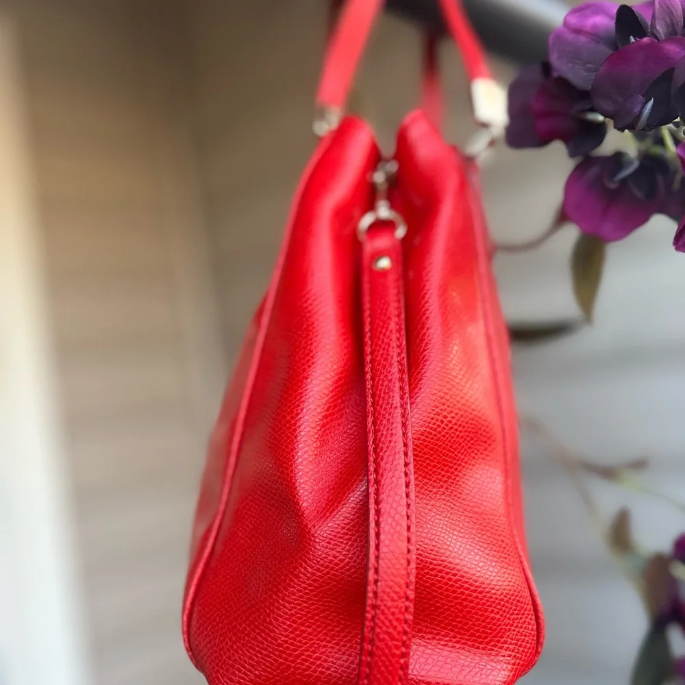 COACH Minetta Medium Satchel | Cardinal Red | Red Hangtag | F34663 | Like-New | - Picture 5 of 12